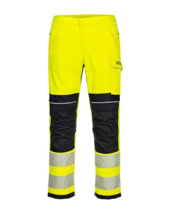 Sort Portwest Pw3 Vis Håndværkerbukser Fr406 Gul Bukser Portwest Underdele - Portwest Jeans  - 5036108396023