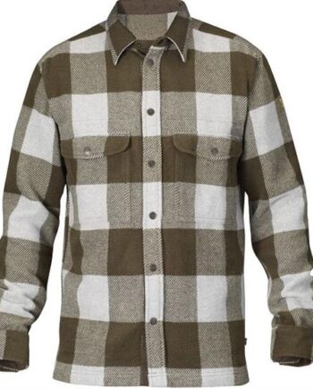 Fjallraven Canada Shirt Mens Dark Olive - Fjällräven Shirt  - 7392158934867
