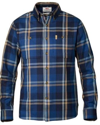 Fjallraven Kiruna Heavy Twill Shirt Mens Navy - Fjällräven Shirt  - 7323450072056
