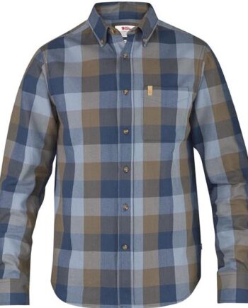 Fjallraven Vik Big Check Shirt Mens Blueberry - Fjällräven Shirt  - 7323450140649