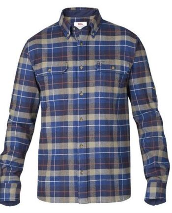 Fjallraven Sarek Heavy Flannel Shirt Mens Navy - Fjällräven Shirt  - 7323450056568