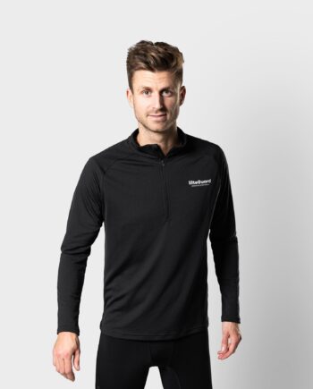 Sort Ground Tech Zip Shirt Men Black - Liiteguard Shirt  - 5714776006467