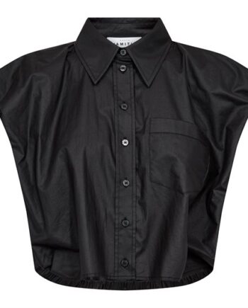 Sort Haute Amiti Dinnie Coated Shirt Black - Shirt
