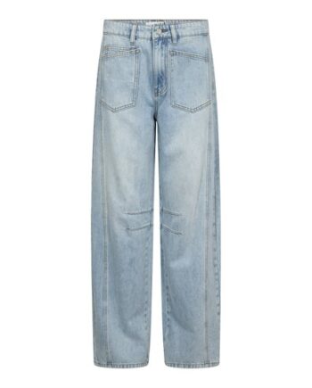 Haute Amiti Barrel Front Pocket Jeans Bleached Denim - Jeans