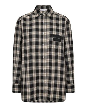 Sort Haute Amiti Early Haute Check Shirt Black Check - Shirt