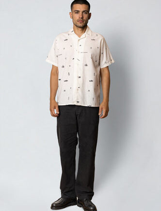 Ecru Icon Cotton Linen Shirt - Fat Moose Shirt  - 5715528296549
