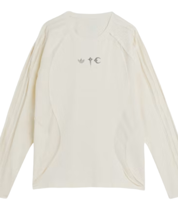 Hvid Adidas Thug Club Teamgeist Long Sleeve Shirt Cream White - Adidas Shirt  - 198321168667
