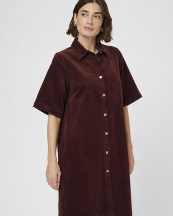 Kjole Cubaela Klay Bitter Chocolate Culture - Culture Jeans  - 5715576563624