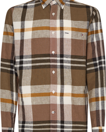 L Inen Cotton Chk Shirt - Tommy Hilfiger Shirt  - 8720117536316