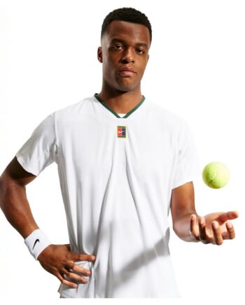 Hvid Nike Court Slam Dri Fit Adv Shirt White - Nike Shirt