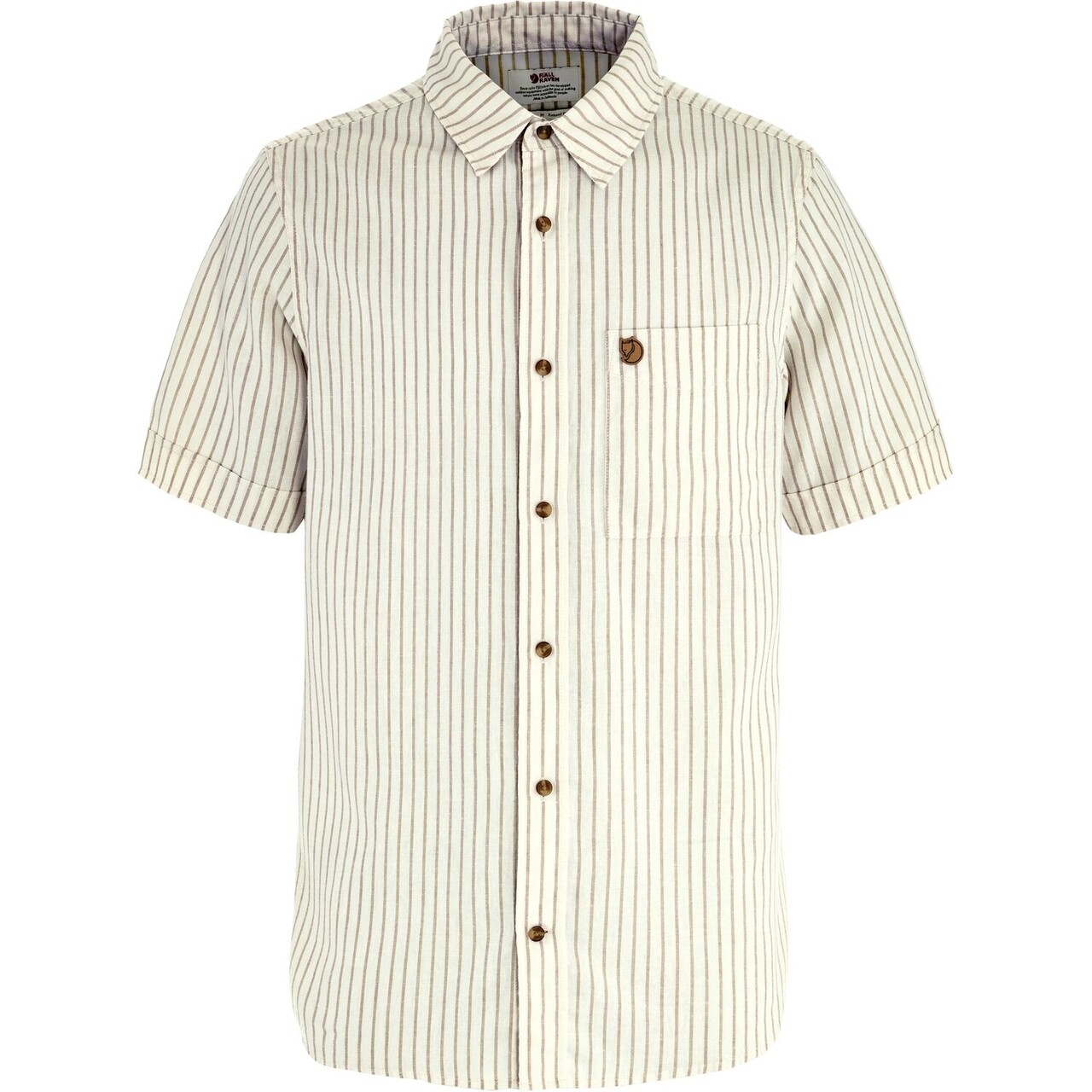 Hvid Fjallraven Vik Travel Shirt Chalk White Sand Sto - Fjällräven Shirt - 7323451160073
