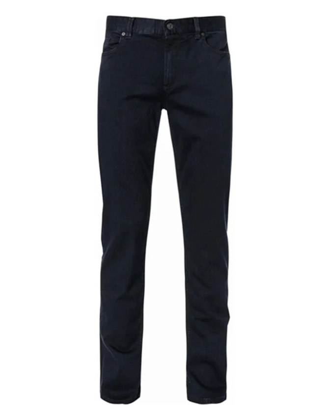 Mørk Navy Pipe Superfit Dual Denim - Alberto Jeans  - 4058781560219