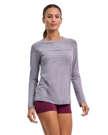 Falke Women Training Long Sleeve Shirt Grey Heather - Falke Shirt  - 4067112774522