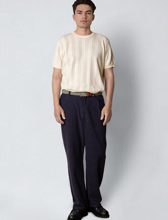 Ecru Robin Knitted Shirt - Shirt  - 5715528293333