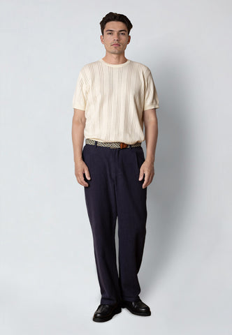 Ecru Robin Knitted Shirt - Shirt  - 5715528293333