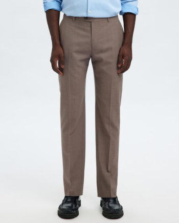 Morel - Melange Slhslim Theo Wool Blend Trs Flex Noos - Selected Jeans  - 5715727434858