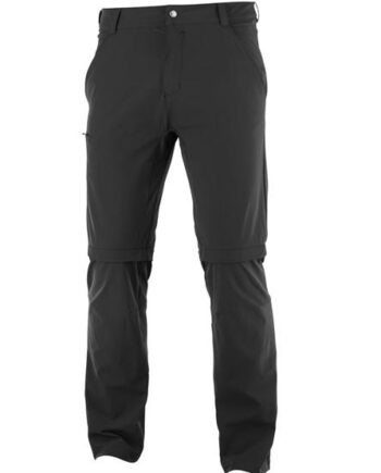 Sort Salomon Wayfarer Zip Off Pants Mens Black - Salomon Jeans  - 193128495688