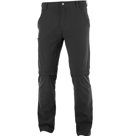 Sort Salomon Wayfarer Zip Off Pants Mens Black - Salomon Jeans - 193128495688