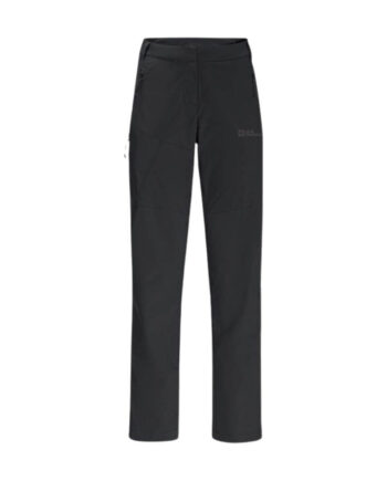 Sort Vandrebukser Dame Jack Wolfskin Glastal Pants Tilbage - Jeans