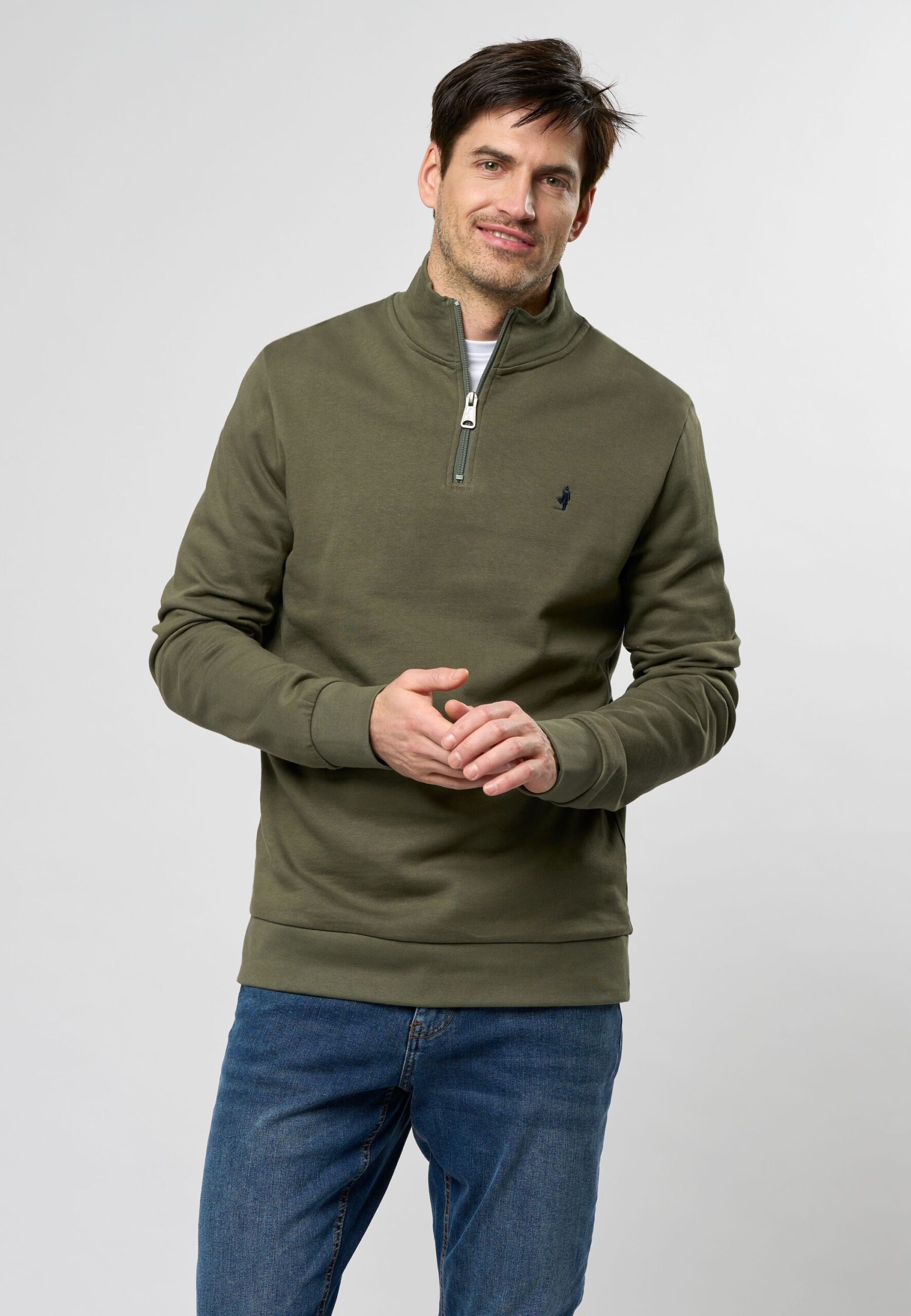 Silver Mink Mcclement Half Zip Sweatee Shirt - Not Defined Shirt - 5715879054966