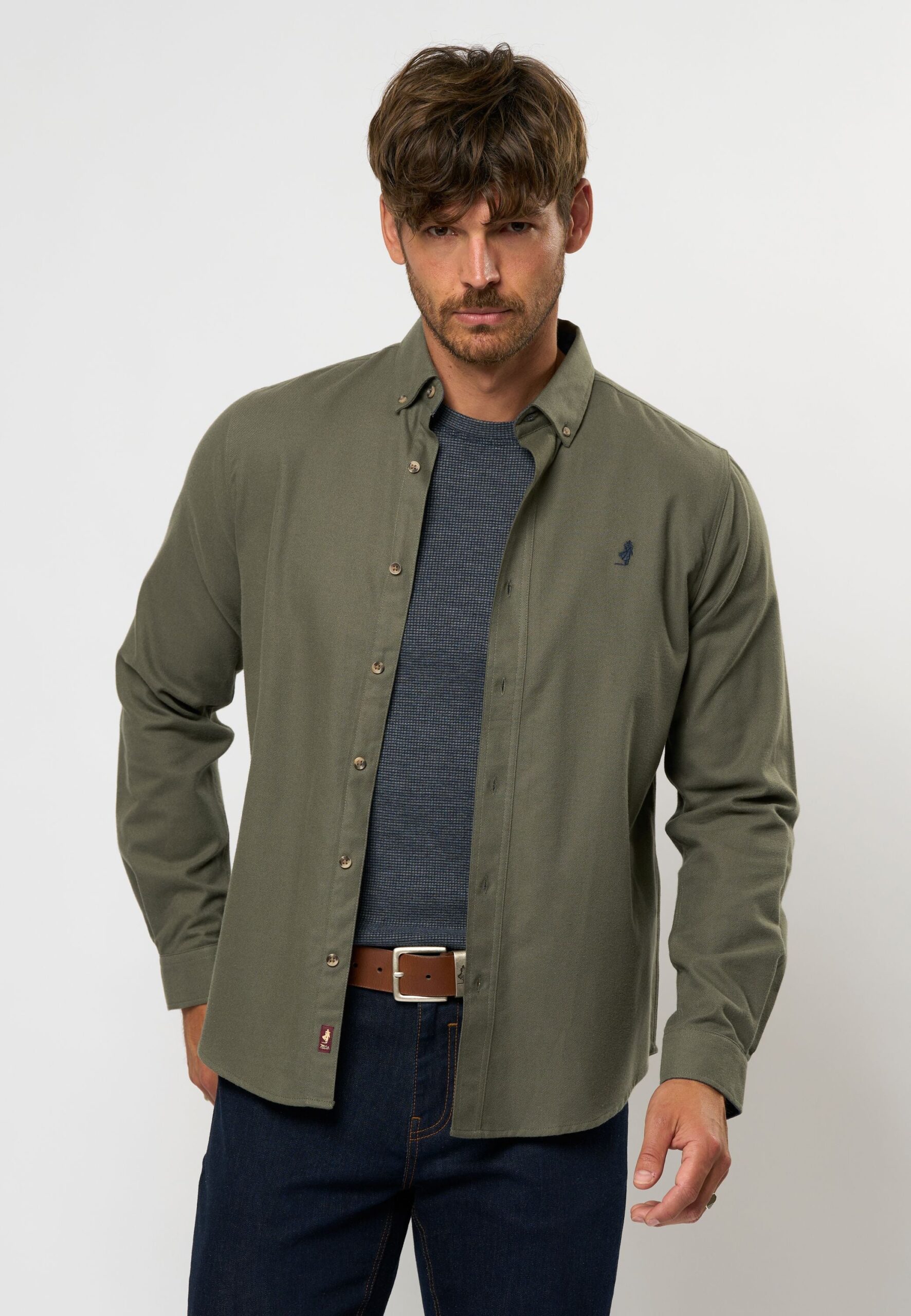 Mørkeblå Mctom Reg Fit Shirt - Not Defined Shirt - 5715524340826