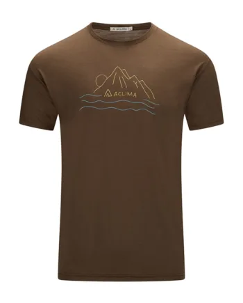 Aclima Lightwool Classic Tee Sunset Dark Earth 2xl Shirt Polo Shirt - Aclima Shirt  - 7034041136483