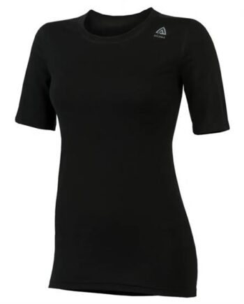 Sort Aclima Lightwool Shirt Classic Womens Jet Black - Aclima Shirt  - 7034041016808