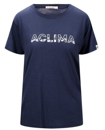 Mørkeblå Blazer Aclima Lightwool Shirt Relaxed Fit Kvinder Damer Navy Blazer Shirts - Aclima Shirt  - 7034041105069