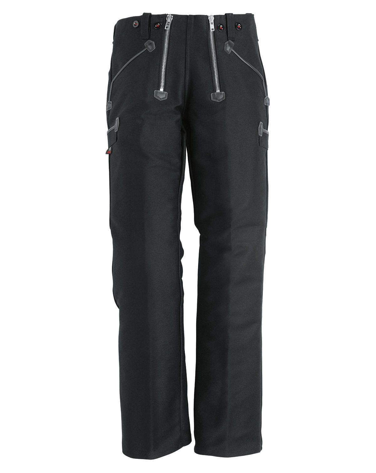 Sort Fhb Anton Guild Naver Bukser Engelsk Læder W36 L34 - Fhb Jeans - 4030646265521