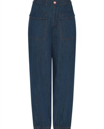 Blå Lundgaard Bukser Dame Blue Denim - Lundgaard Jeans  - 5713270669956