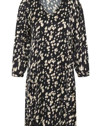 Sort Part Two Kjole 304382 Black Dot Print - Part Two Jeans  - 5715751076543