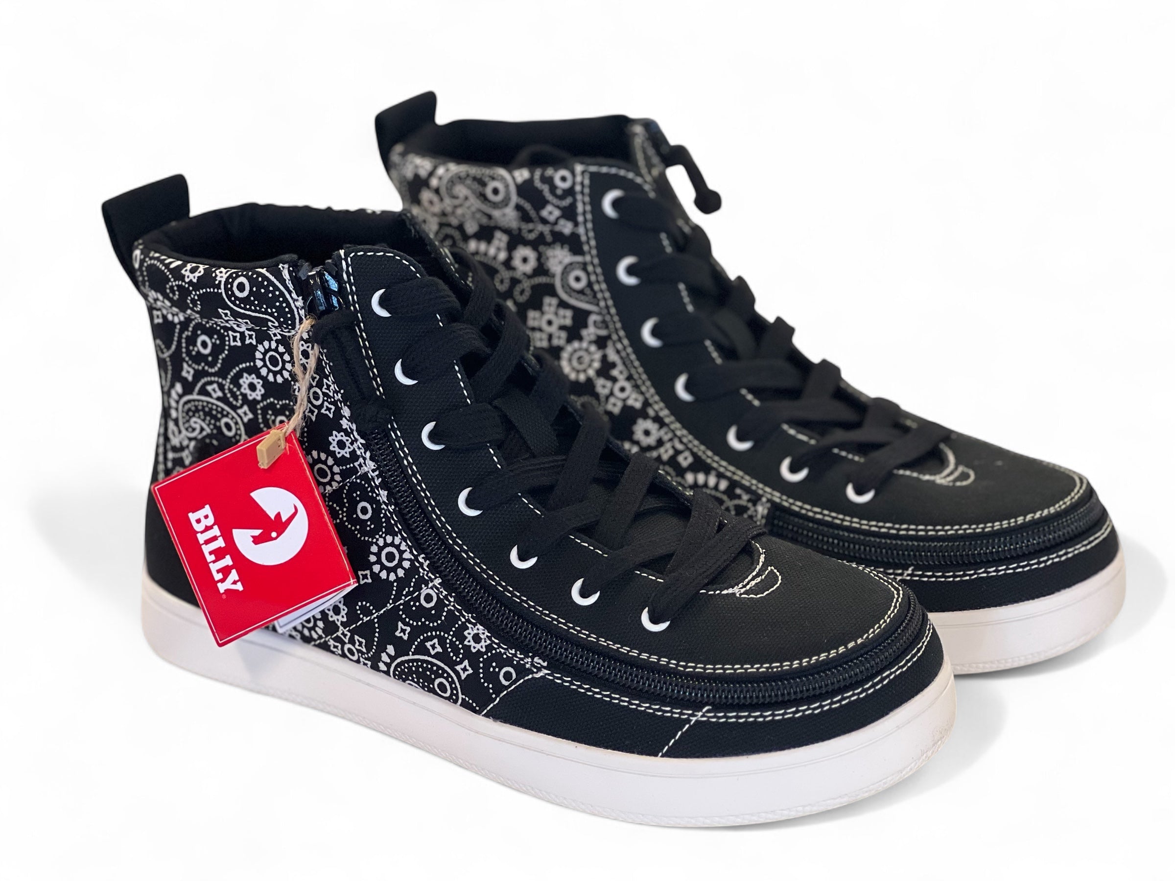 Billy Paisley High Tops Bred Model Med Lynlås - Billy SkoSneaksers