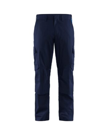 BlÅklder 1448 Industri Buks Med Knælommer Stretch Marineblå Koboltblå Herre Marineblå Koboltblå C44 Bukser Arbejdstøj Beklædning Stretch Knælommer - BlÅklÄder Jeans  - 7330509759158