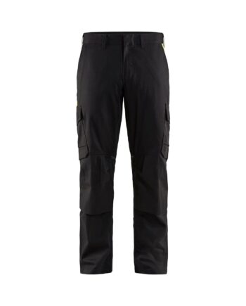 BlÅklder 1448 Industri Buks Med Knælommer Stretch Sort High Vis Gul Herre Sort High Vis Gul C44 Bukser Arbejdstøj Beklædning Stretch Knælommer - BlÅklÄder Jeans  - 7330509760147