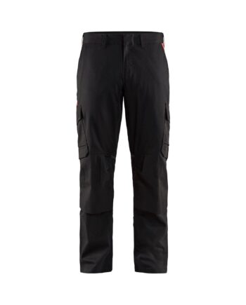 BlÅklder 1448 Industri Buks Med Knælommer Stretch Sort Rød Herre Sort Rød C44 Bukser Arbejdstøj Beklædning Stretch Knælommer - BlÅklÄder Jeans  - 7330509760475