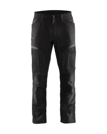 BlÅklder 1456 Service Buks Med Stretch Sort Mørk Grå Herre Sort Mørk Grå C44 Servicebukser Beklædning Stretch Bukser - BlÅklÄder Jeans  - 7330509651742