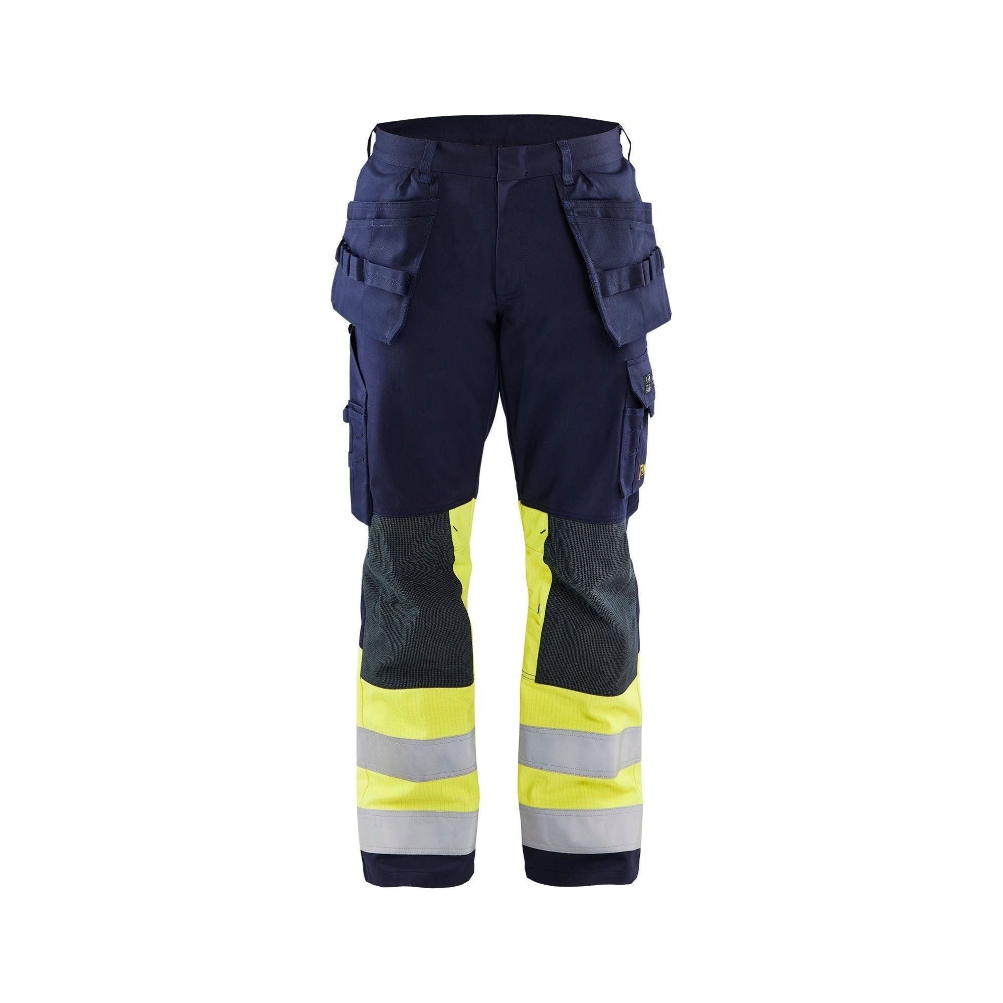 BlÅklder 1479 Multinorm Håndværker Buks Herre Marineblå High Vis Gul C44 Bukser Arbejdsbukser Atpv - BlÅklÄder Jeans  - 7330509551653