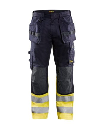BlÅklder 1489 Multinorm Buks Inherent Herre Marineblå High Vis Gul C44 Bukser Antiflame Arbejdsbukser - BlÅklÄder Jeans  - 7330509627310