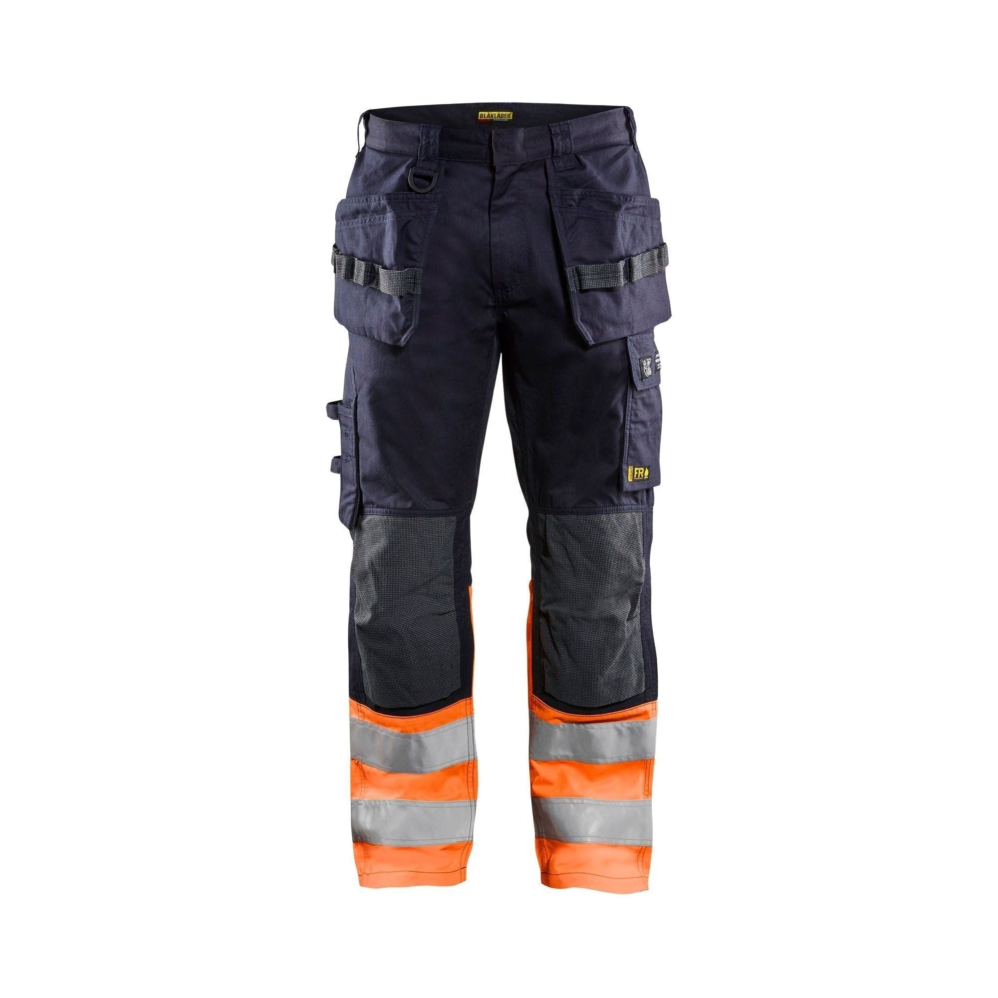 BlÅklder 1489 Multinorm Buks Inherent Herre Marineblå High Vis Orange C44 Bukser Antiflame Arbejdsbukser - BlÅklÄder Jeans  - 7330509720561