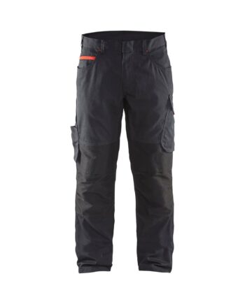 BlÅklder 1495 Service Buks Med Stretch Sort Rød Herre Sort Rød C44 Servicebukser Baglomme Blyantlomme - BlÅklÄder Jeans  - 7330509544570