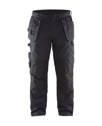 BlÅklder 1496 Service Buks Med Sømlommer Med Stretch Sort High Vis Gul Herre Sort High Vis Gul C44 Servicebukser Baglomme Blyantlomme - BlÅklÄder Jeans  - 7330509548585