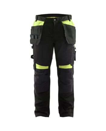 BlÅklder 1555 Håndværker Buks Sort High Vis Gul Herre Sort High Vis Gul C44 Bukser Baglomme BlÅklder - BlÅklÄder Jeans  - 7330509752869