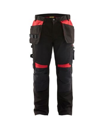 BlÅklder 1555 Håndværker Buks Sort Rød Herre Sort Rød C44 Bukser Baglomme BlÅklder - BlÅklÄder Jeans  - 7330509753132
