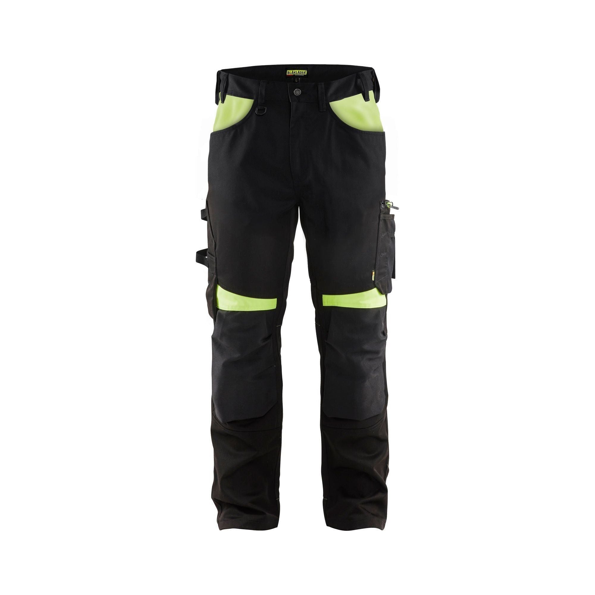 BlÅklder 1556 Håndværker Buks Sort High Vis Gul Herre Sort High Vis Gul C44 Bukser Baglomme BlÅklder - BlÅklÄder Jeans - 7330509765340