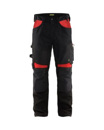 BlÅklder 1556 Håndværker Buks Sort Rød Herre Sort Rød C44 Bukser Baglomme BlÅklder - BlÅklÄder Jeans  - 7330509765616