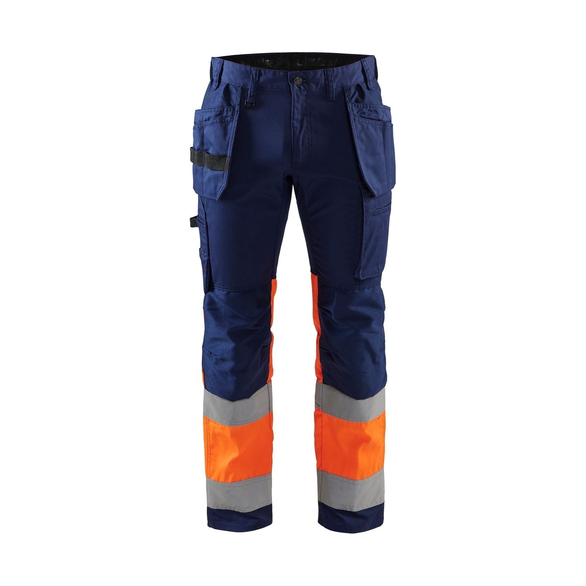 BlÅklder 1558 High Vis Buks Med Stretch Marineblå High Vis Orange Herre Marineblå High Vis Orange C44 Bukser Baglomme BlÅklder - BlÅklÄder Jeans - 7330509653494