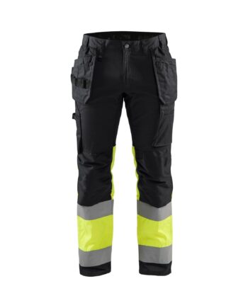 BlÅklder 1558 High Vis Buks Med Stretch Sort High Vis Gul Herre Sort High Vis Gul C44 Bukser Baglomme BlÅklder - BlÅklÄder Jeans  - 7330509653760