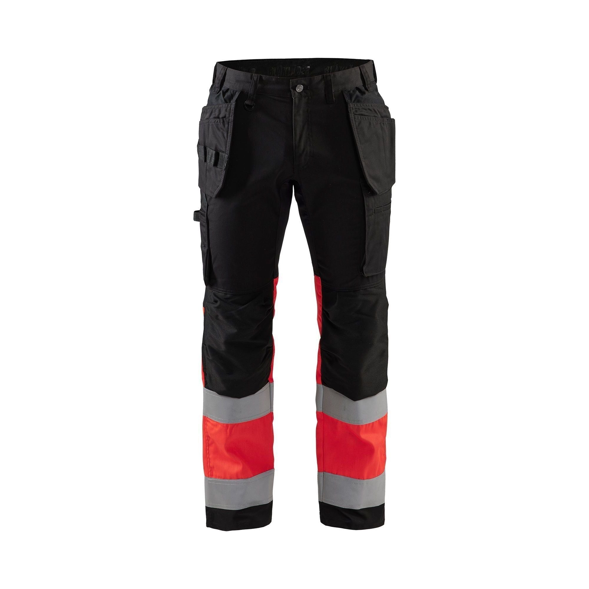 BlÅklder 1558 High Vis Buks Med Stretch Sort High Vis Rød Herre Sort High Vis Rød C44 Bukser Baglomme BlÅklder - BlÅklÄder Jeans - 7330509654033