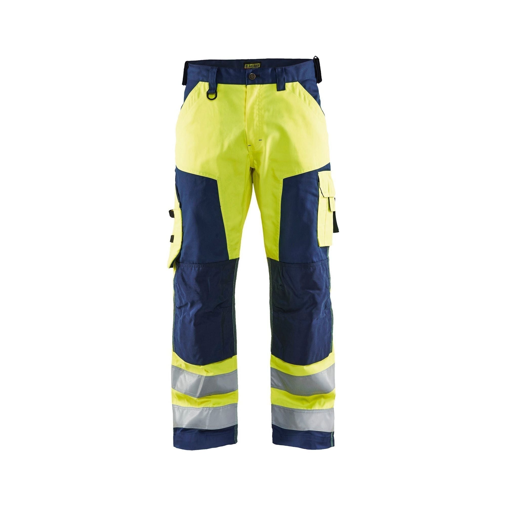 BlÅklder 1566 High Vis Buks High Vis Gul Marineblå Herre High Vis Gul Marineblå C44 Bukser Baglomme Bukser - BlÅklÄder Jeans - 7330509412961
