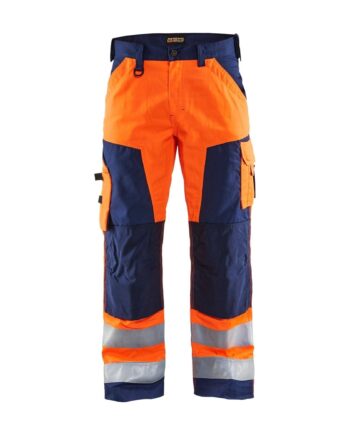 BlÅklder 1566 High Vis Buks High Vis Orange Marineblå Herre High Vis Orange Marineblå C44 Bukser Baglomme Bukser - BlÅklÄder Jeans  - 7330509413425